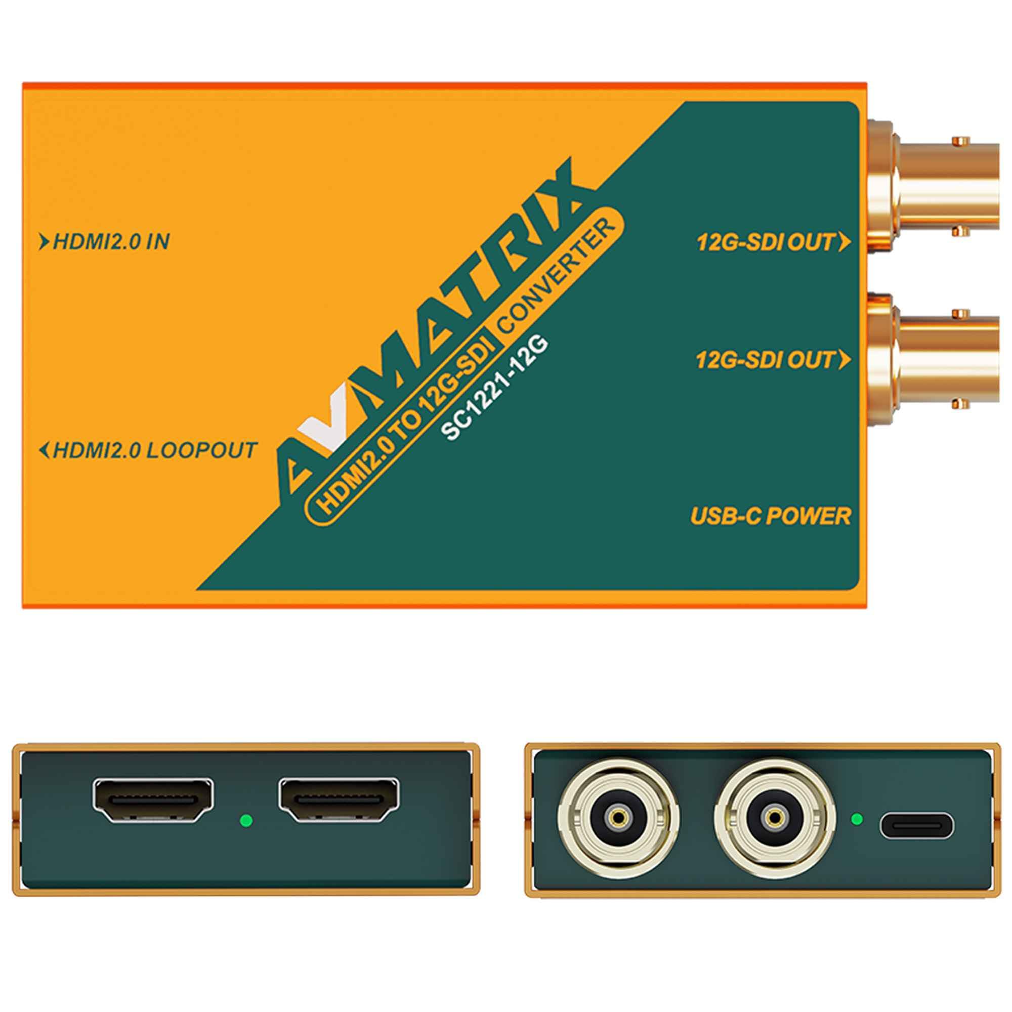 Amazon.com: AVMATRIX HDMI 2.0 to 12G-SDI Broadcast Converter,HDMI